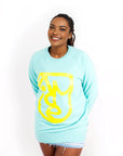 Aude Wink Face Green Sweatshirt