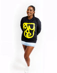 Aude Wink Face Black Sweatshirt