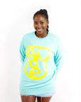 Aude Wink Face Green Sweatshirt