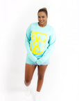 Aude Wink Face Green Sweatshirt