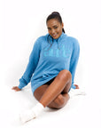 Aude Women Blue Hoodie