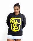Aude Wink Face Black Sweatshirt